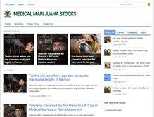 Tablet Screenshot of medicalmarijuanastocks.info
